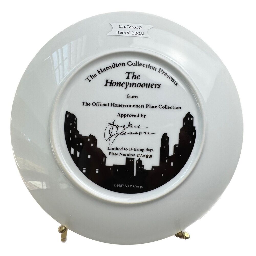 The Hamilton Collection"The Honeymooners" Collectors Plate 1987 - Picture 2 of 2